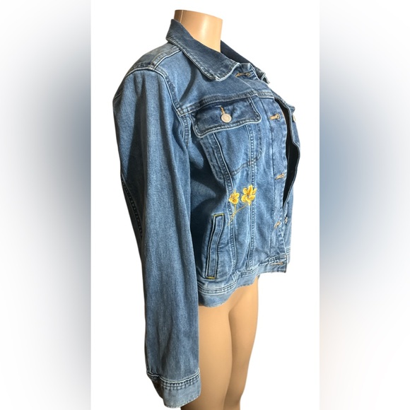 Polo Ralph Lauren Women’s Blue Embroidered Patch Denim Jean Jacket - Picture 8 of 16